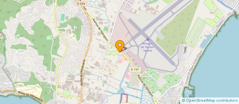 localisation de l'entreprise POLE ENVIRONNEMENT PROVENCE MEDITERRANEE à HYERES