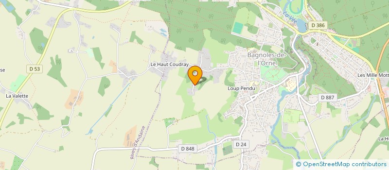 localisation de l'entreprise POLE EQUESTRE DES ANDAINES à BAGNOLES-DE-L'ORNE-NORMANDIE