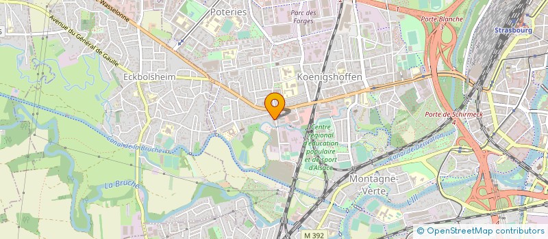 localisation de l'entreprise POLE ESPOIR GRS DE STRASBOURG à STRASBOURG