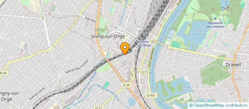 localisation de l'entreprise POLE ESSONNE RESSOURCES FORMATIONS à JUVISY-SUR-ORGE