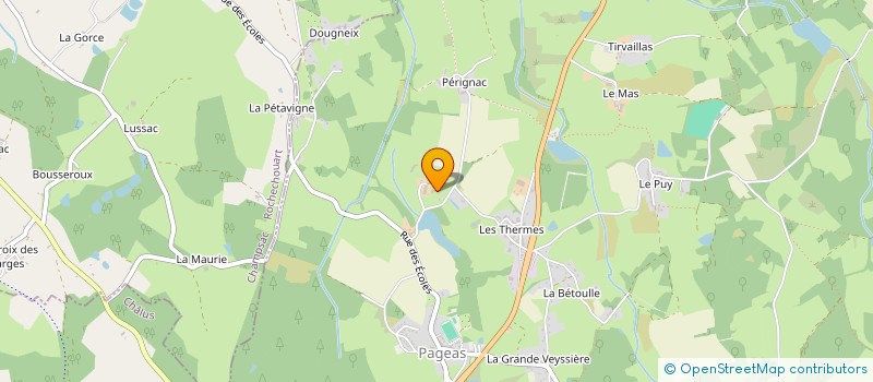 localisation de l'entreprise POLE EUROPEEN TECHNOLOGIE CHATAIGNIER BOIS à PAGEAS
