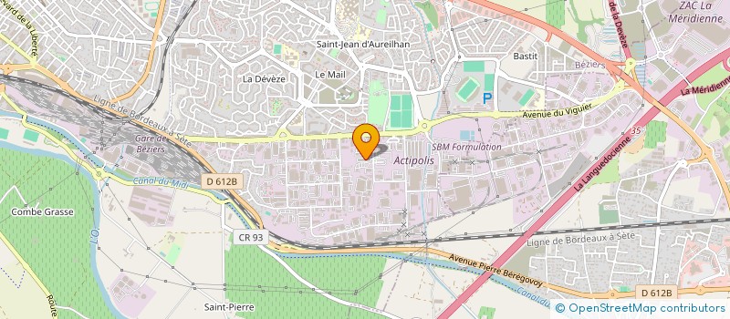 localisation de l'entreprise POLE EXPERTISES FG à BEZIERS