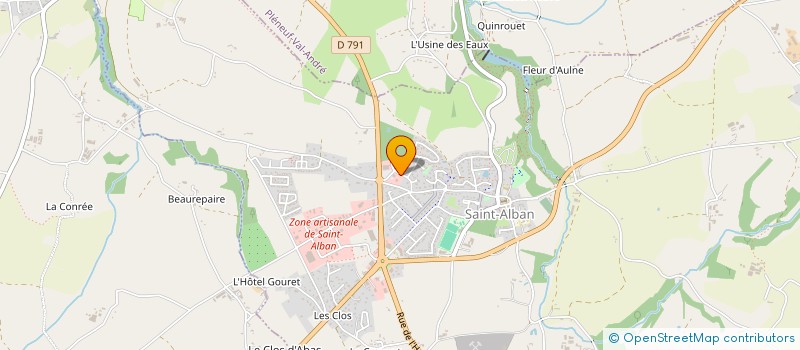 localisation de l'entreprise POLE FORME ET SANTE  SAINT-ALBAN