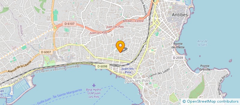 localisation de l'entreprise POLE FRANCE GYMNASTIQUE D'ANTIBES à ANTIBES