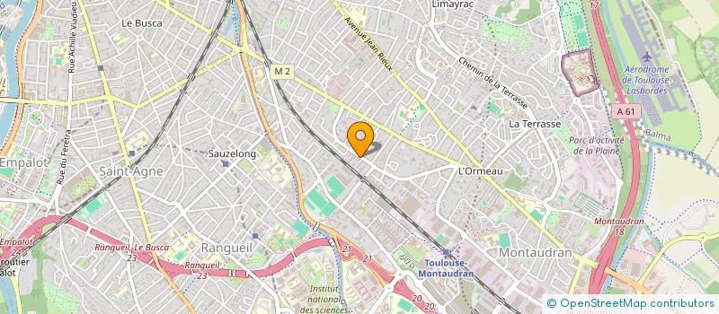 localisation de l'entreprise POLE FRANCE SAVATE ASSOCIATION  TOULOUSE