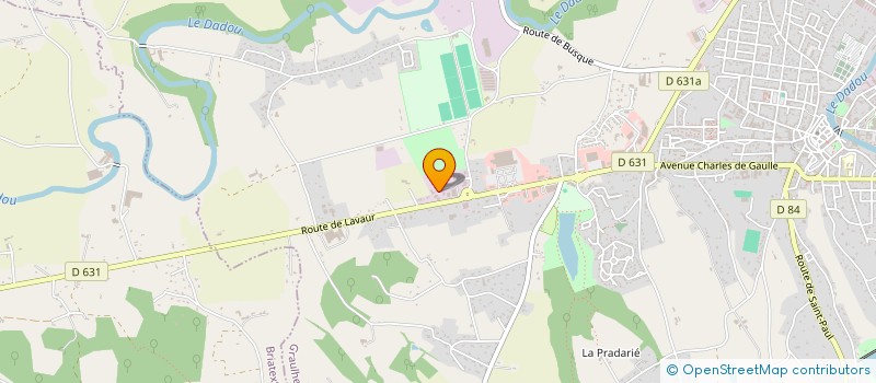 localisation de l'entreprise POLE FUNERAIRE COCAGNE ET DADOU  GRAULHET