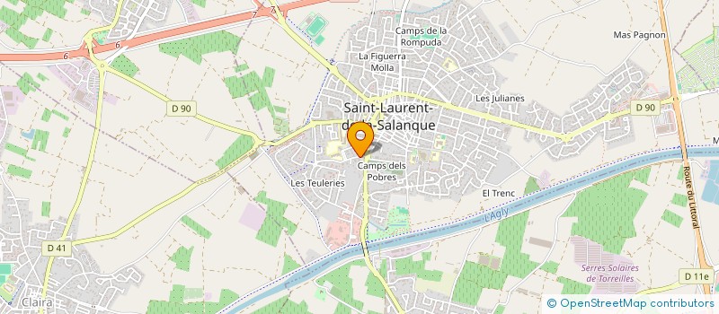 localisation de l'entreprise POLE GENERALISTE  SAINT-LAURENT-DE-LA-SALANQUE