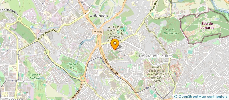 localisation de l'entreprise POLE GEOGRAPHIC SARL à MONTPELLIER