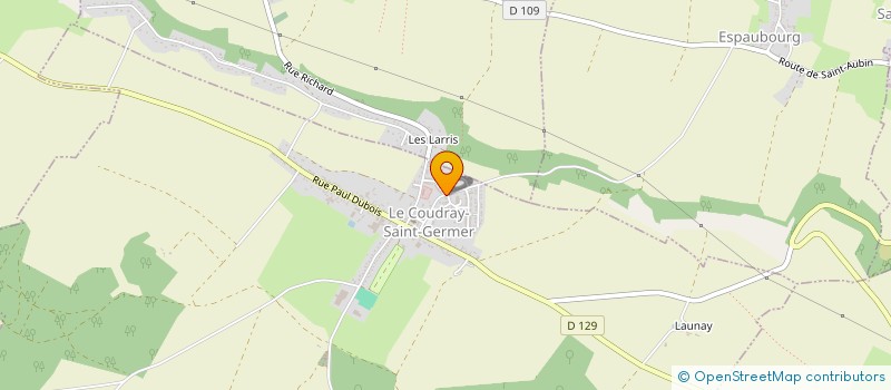 localisation de l'entreprise POLE GERONTOLOGIQUE DU VEXIN  LE COUDRAY-SAINT-GERMER