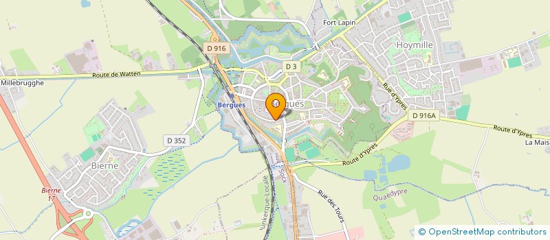 localisation de l'entreprise POLE HANDISPORT DES HAUTS DE FLANDRE  BERGUES