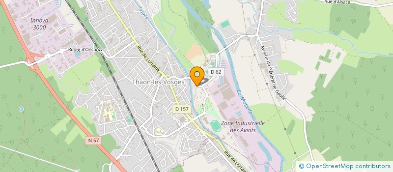 localisation de l'entreprise POLE II  THAON-LES-VOSGES