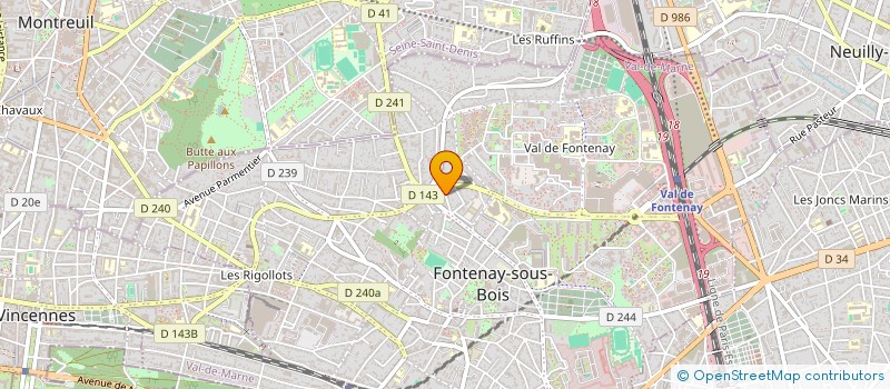 localisation de l'entreprise POLE IMAGES PROD à FONTENAY-SOUS-BOIS