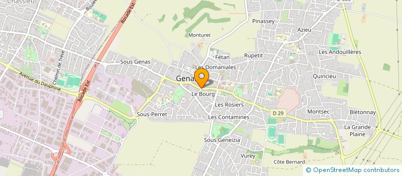 localisation de l'entreprise POLE IMMOBILIER LYON-EST  GENAS