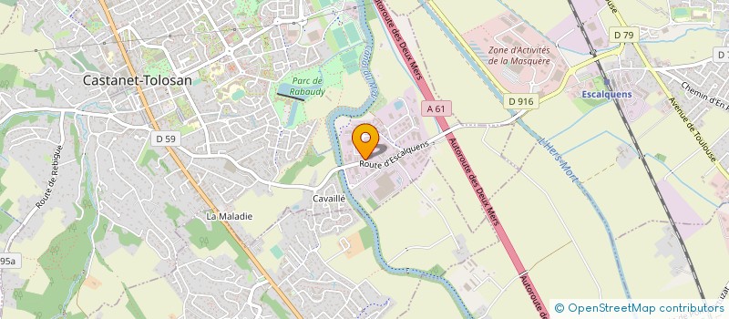 localisation de l'entreprise POLE IMPRESSION  CASTANET-TOLOSAN