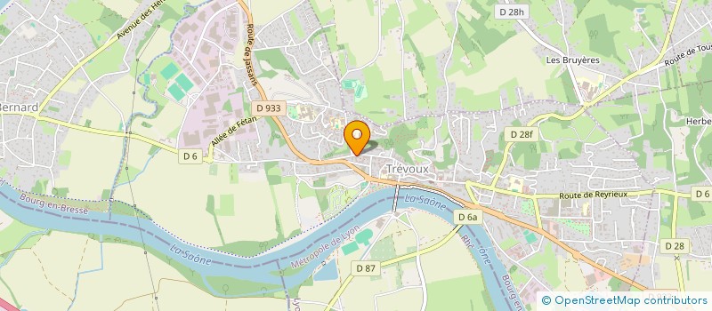 localisation de l'entreprise POLE LA CROISEE  TREVOUX