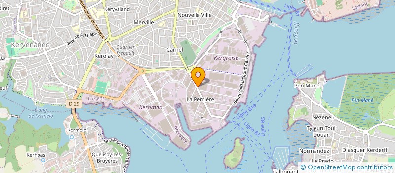 localisation de l'entreprise POLE MARINE à LORIENT