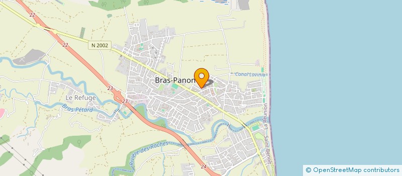 localisation de l'entreprise POLE MECANIQUE EST REUNION  BRAS-PANON