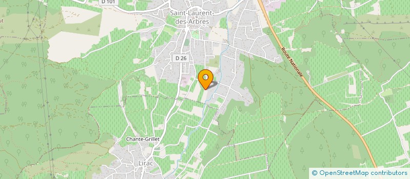 localisation de l'entreprise POLE MECANIQUE FUNCUP  SAINT-LAURENT-DES-ARBRES