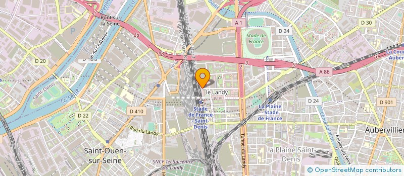 localisation de l'entreprise POLE MEDIA GRAND PARIS à SAINT-DENIS