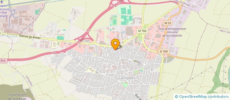 localisation de l'entreprise POLE MEDICAL 63  LEMPDES