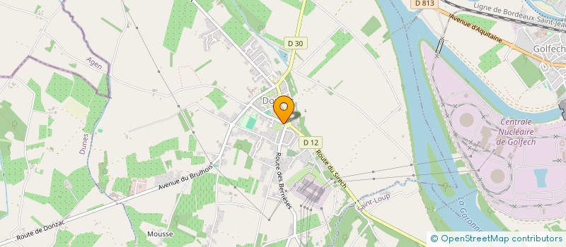 localisation de l'entreprise POLE MEDICAL DE DONZAC  DONZAC