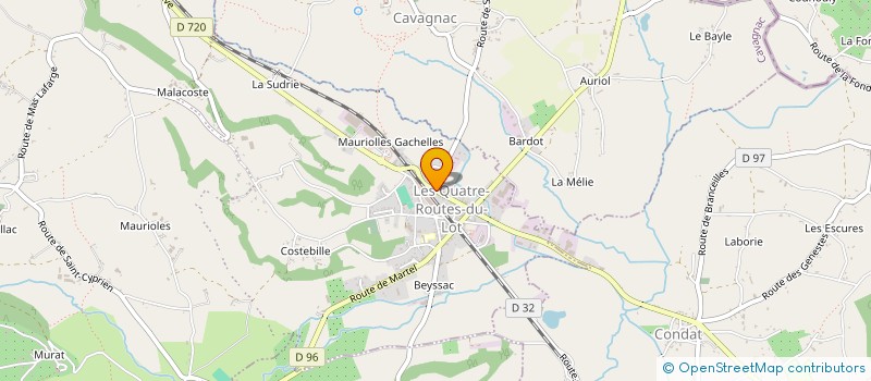 localisation de l'entreprise POLE MEDICAL DE LA GARE  LE VIGNON-EN-QUERCY