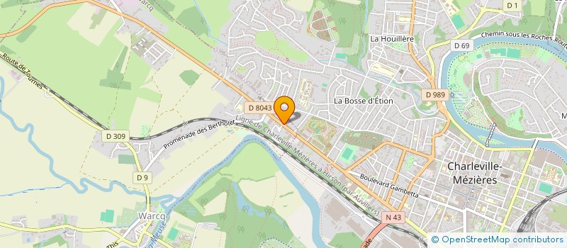 localisation de l'entreprise POLE MEDICAL LYAUTEY  WARCQ