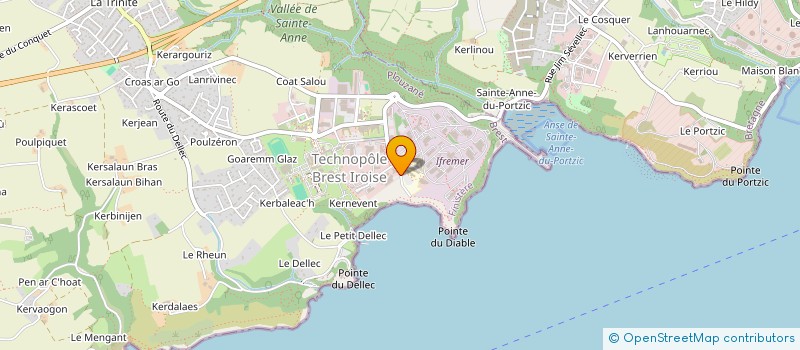 localisation de l'entreprise POLE MER BRETAGNE ATLANTIQUE  PLOUZANE