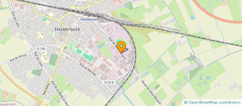 localisation de l'entreprise POLE METROPOLITAIN DES FLANDRES à HAZEBROUCK