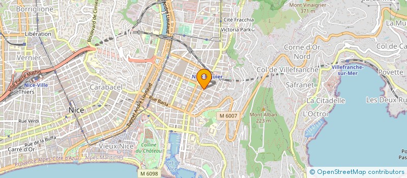 localisation de l'entreprise POLE MMA COTE D AZUR à NICE