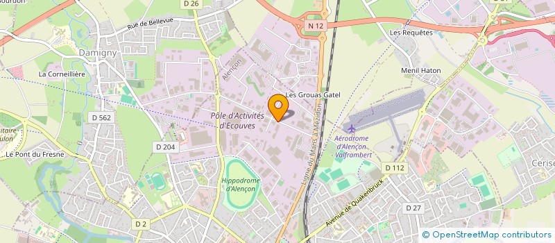 localisation de l'entreprise POLE MOTOS à ALENCON
