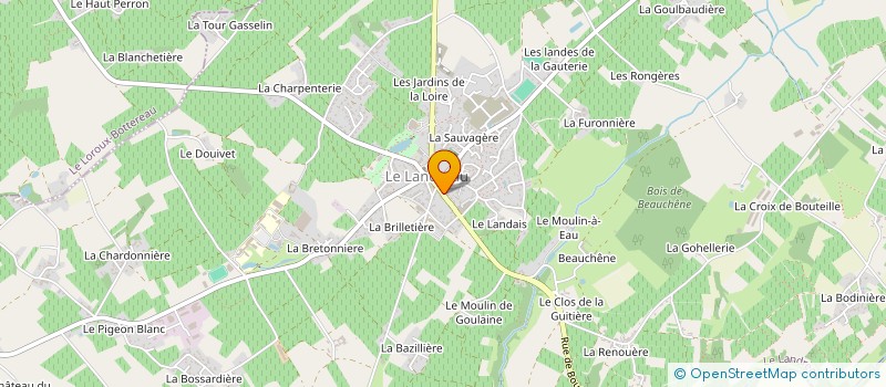 localisation de l'entreprise POLE NATURE ET CREATION à LE LANDREAU