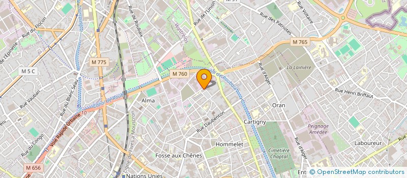 localisation de l'entreprise POLE NORD EDITIONS à ROUBAIX