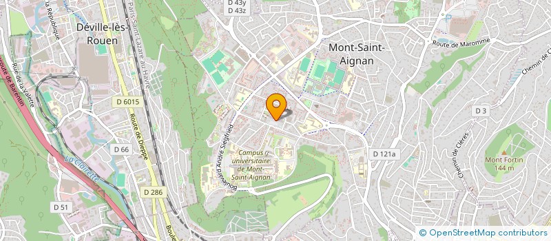 localisation de l'entreprise POLE NORMAND FORMATION KINESITHERAPIE à MONT-SAINT-AIGNAN