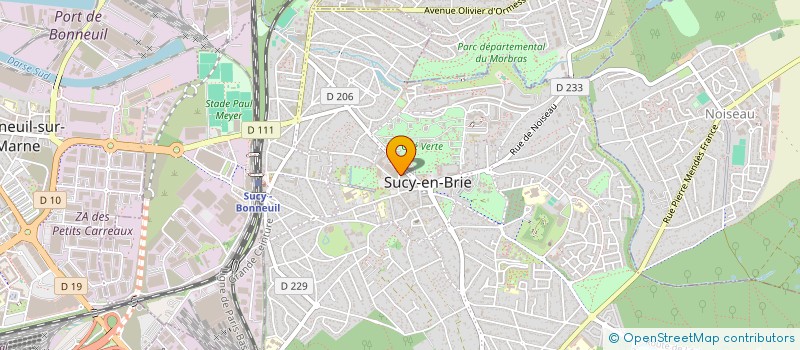 localisation de l'entreprise POLE OPHTALMOLOGIQUE ET MEDICAL DE SUCY  SUCY-EN-BRIE