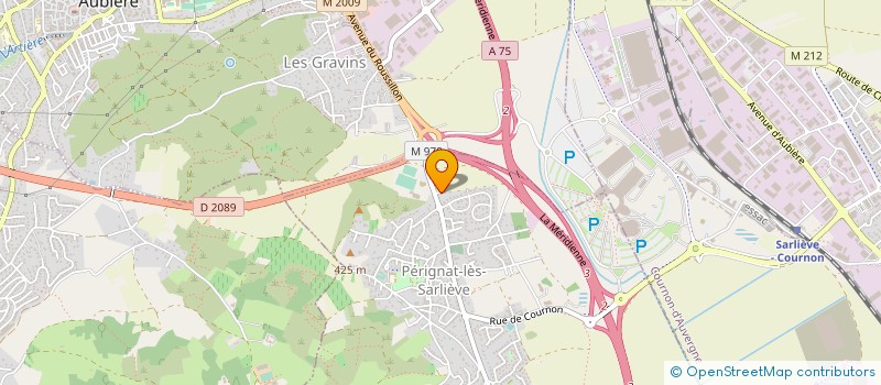 localisation de l'entreprise POLE ORTHOPEDIE MEDECINE DU SPORT PERIGNAT  PERIGNAT-LES-SARLIEVE