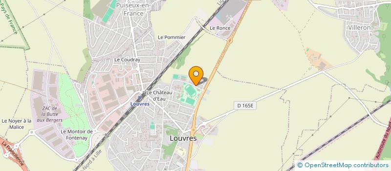 localisation de l'entreprise POLE OUEST à PUISEUX-EN-FRANCE