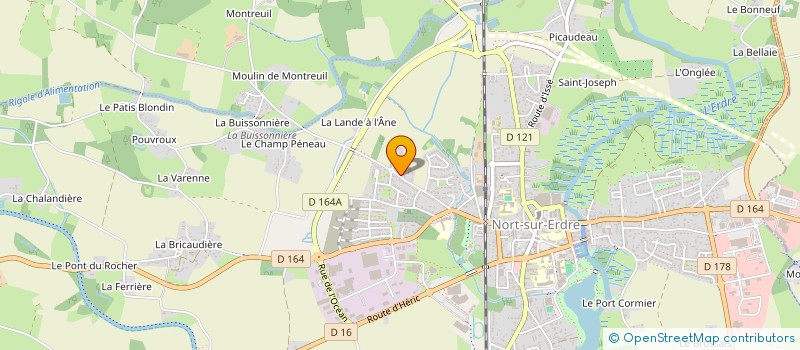 localisation de l'entreprise POLE PARENTS BEBES BAMBINS  NORT-SUR-ERDRE