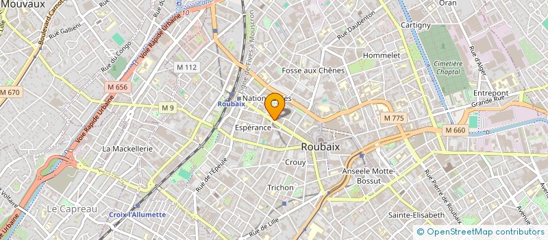 localisation de l'entreprise POLE PARK  ROUBAIX