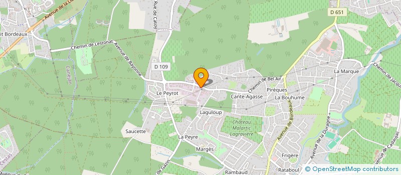 localisation de l'entreprise POLE PERFORMANCE HABITAT  LEOGNAN