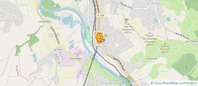 localisation de l'entreprise POLE PHYSIO DES DEUX RIVES  ABREST