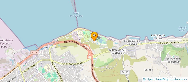 localisation de l'entreprise POLE PLONGEE NORMANDIE  CHERBOURG-EN-COTENTIN