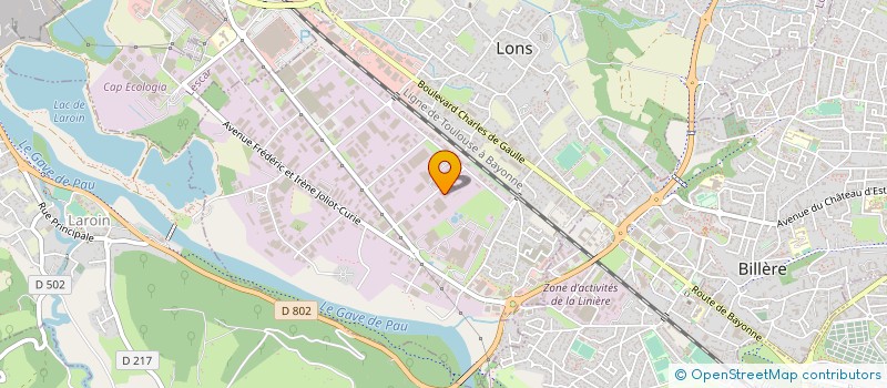 localisation de l'entreprise POLE POLYMERE SUD à LONS