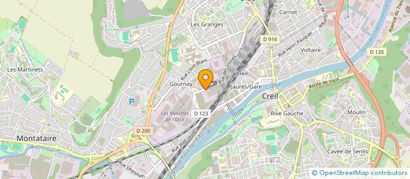 localisation de l'entreprise POLE POSITION à CREIL