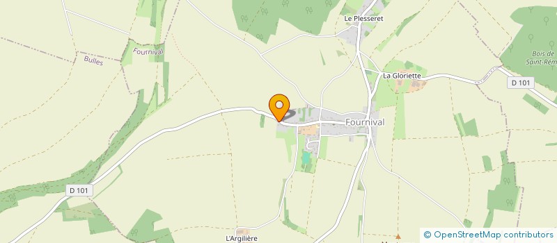 localisation de l'entreprise POLE POSITION  FOURNIVAL