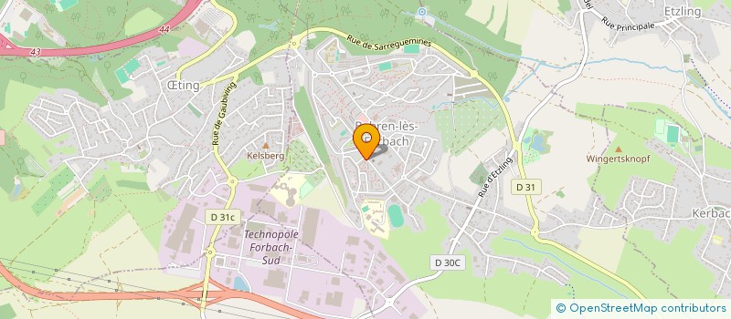 localisation de l'entreprise POLE POSITION  BEHREN-LES-FORBACH