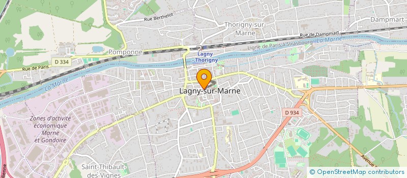localisation de l'entreprise POLE POSITION à LAGNY-SUR-MARNE