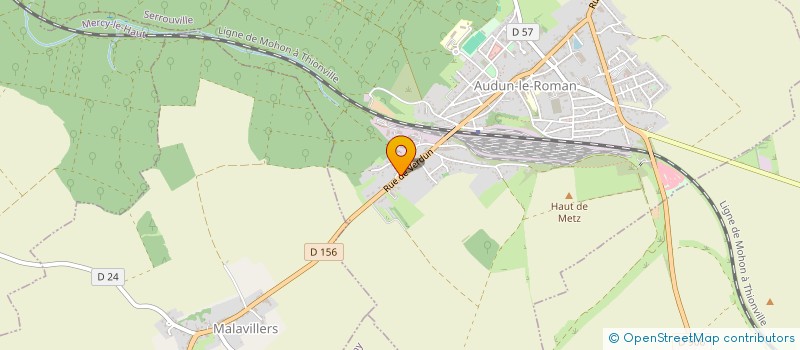 localisation de l'entreprise POLE POSITION  AUDUN-LE-ROMAN