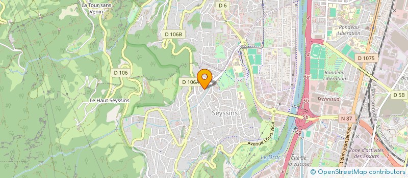 localisation de l'entreprise POLE POSITION ACTIPARC SMH à SEYSSINS