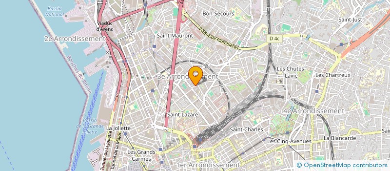 localisation de l'entreprise POLE POSITION AUTOMOBILES  MARSEILLE